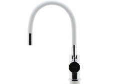 Drezová stojanková batéria Ferro Biela/chróm