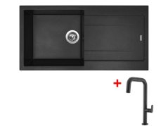 Set Sinks Amanda 990 Nanoblack+Eva P Nanoblack