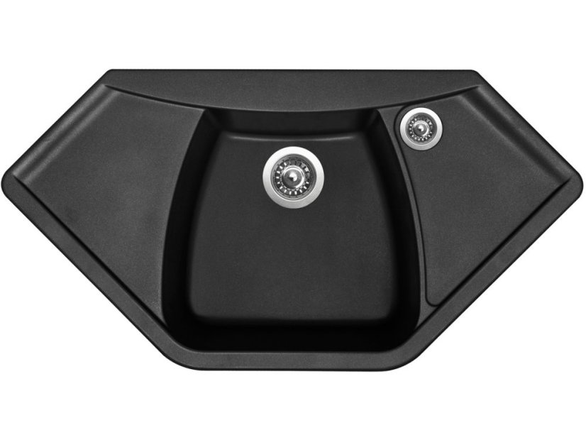 Set Sinks Naiky 980 Pureblack + Elasta nerez/čierná