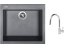 Set Sinks CUBE 560 Titanium + baterie Sinks MIX 35 P chrom