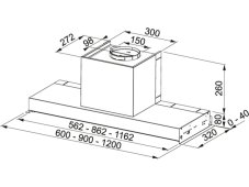 Vestavěná digestoř Franke FST PLUS 908 X Nerez