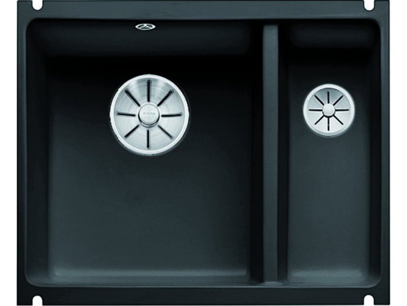 Blanco SUBLINE 350/150 U InFino Keramika čierna drez vľavo bez excentra