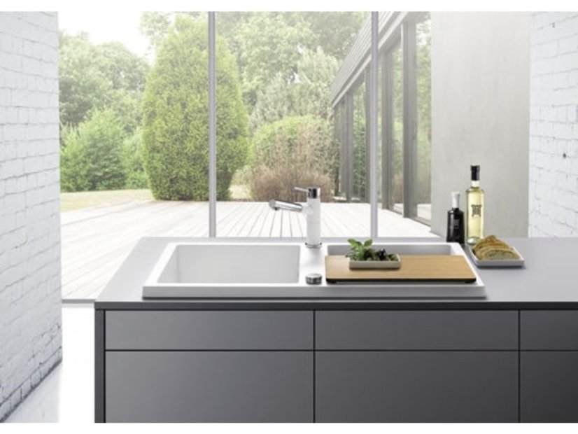 Granitový dřez Blanco ADON XL 6 S Silgranit perlově šedá