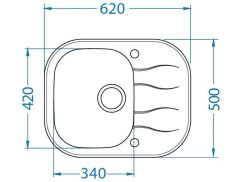 Kuchyňský drez Alveus Wave 10 čierný
