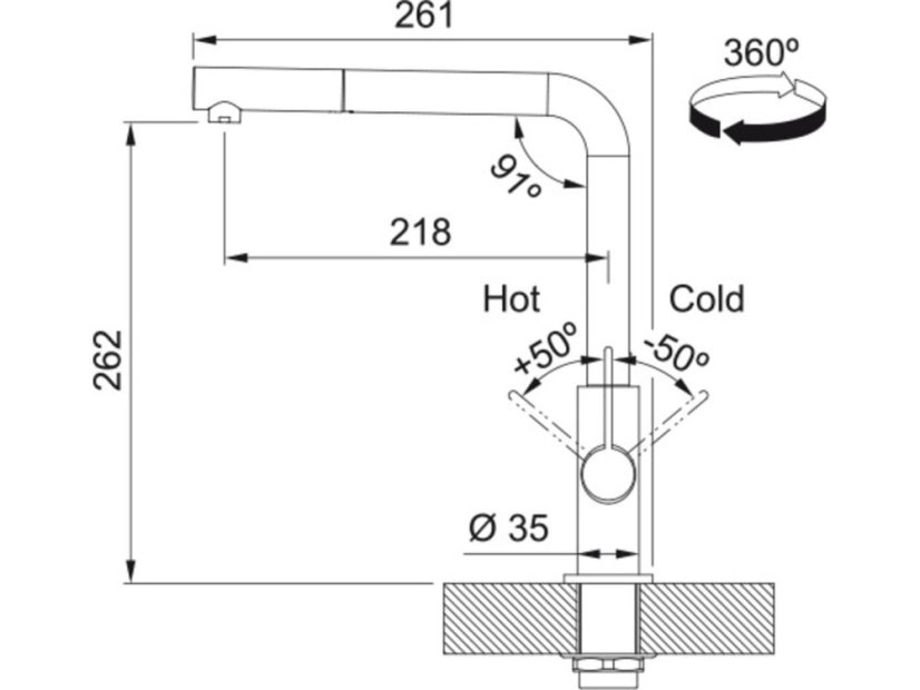Franke FN 7394.901 Neptun Evo Matná černá