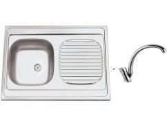 Set Sinks CLP-A 800 M matný + baterie Sinks baterie EVERA chrom Set Sinks CLP-A 800 M matný + baterie Sinks baterie EVERA chrom
