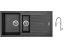 Set Sinks PERFECTO 1000.1 Metalblack + baterie Sinks MIX 35 PROF S chro