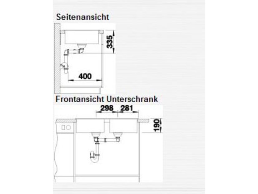 Granitový dřez Blanco ZIA 9 Černá
