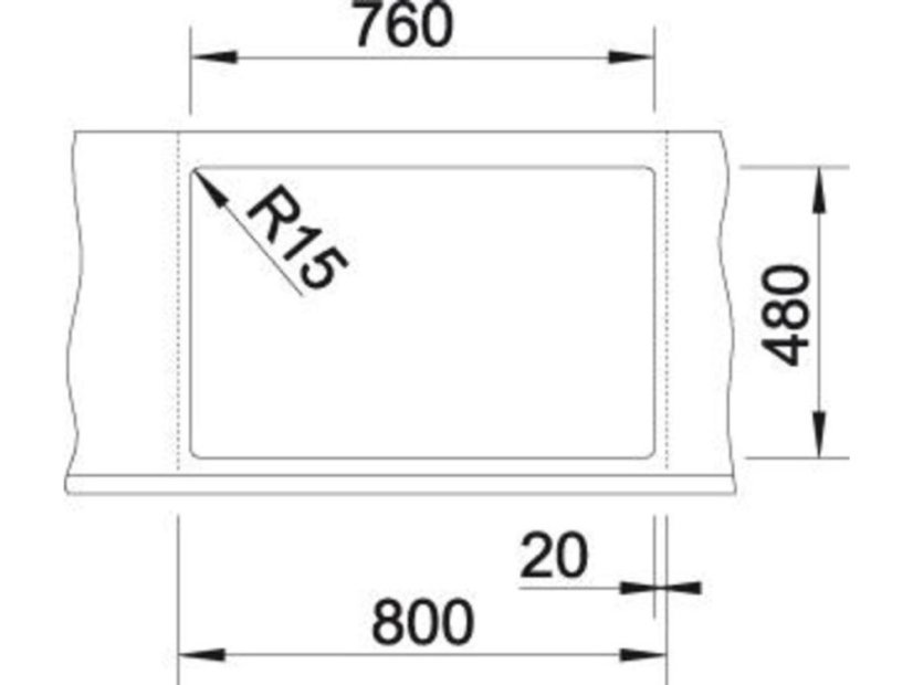 Granitový drez Blanco LEXA 8 InFino biela obojstranný s excentrom