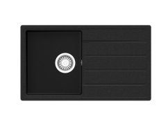 Granitový drez Teka COMFOR 45 B-TQ 1B 1D Čierna metalická - 1