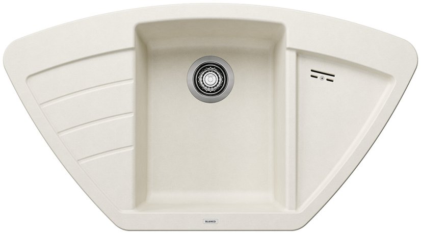 Granitový drez Blanco ZIA 9 E biela soft