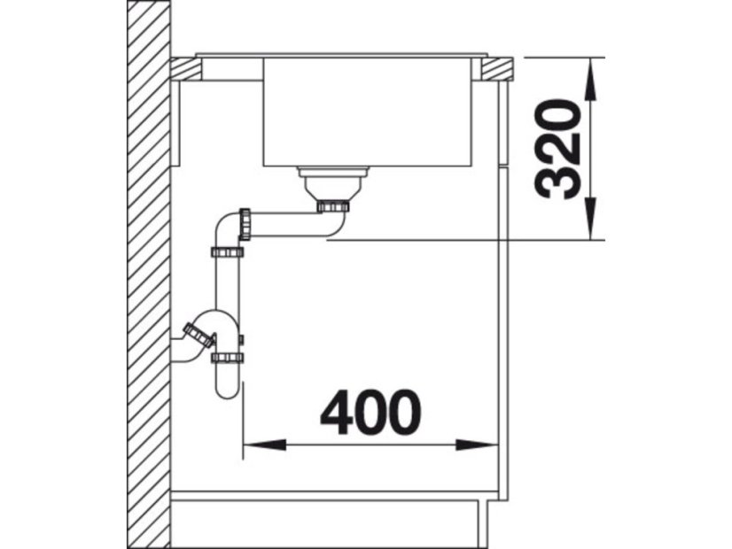 Granitový dřez Blanco Dalago 45 Antracit-6