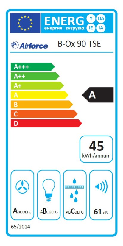 Komínová digestoř Airforce B-OX TSE 90 BK_(6)