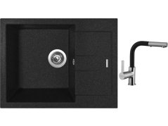 Set Sinks AMANDA 650 Granblack + batéria Sinks ENIGMA S Grandblack