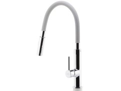 Drezová stojanková batéria so šedým ramenom a sprškou