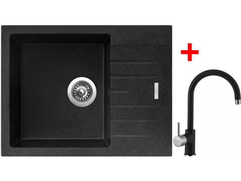 Sinks PERFECTO 650 Granblack + Vitalia GR