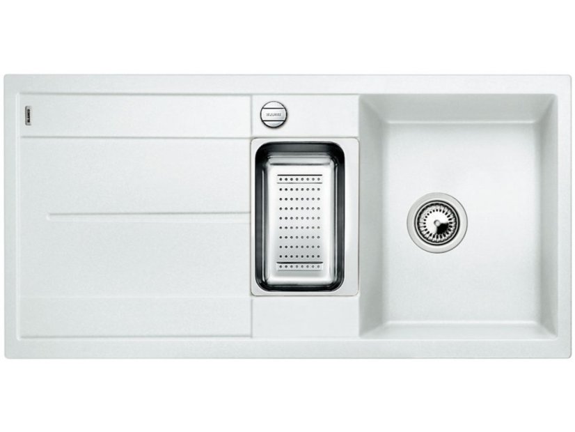 Granitový dřez Blanco METRA 6 S F Silgranit bílá oboustranné provedení s excentrem přísluš