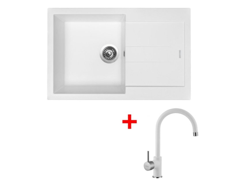 Set Sinks Amanda 780 Milk + Vitalia GR