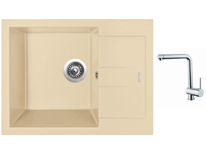 Set Sinks AMANDA 650 Sahara + baterie Sinks MIX 3 chrom