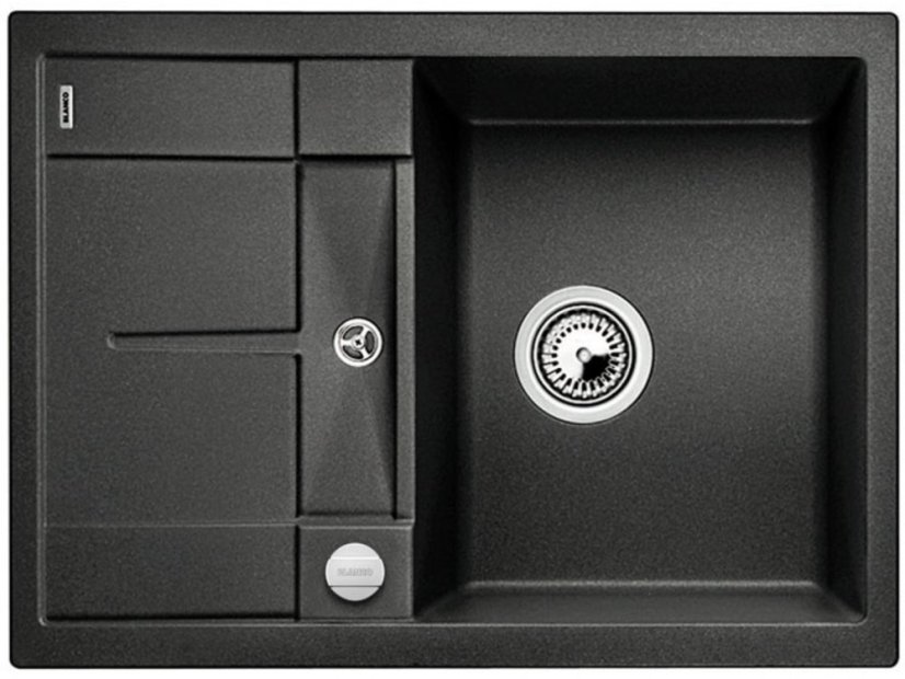 Granitový drez Blanco METRA 45 S Compact čierna s excentrom