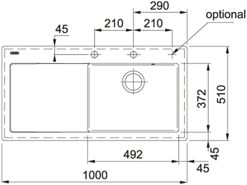 Keramický dřez Franke MTK 611-100/2 Glacier