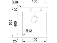 Nerezový drez Sinks BOXER 450 RO