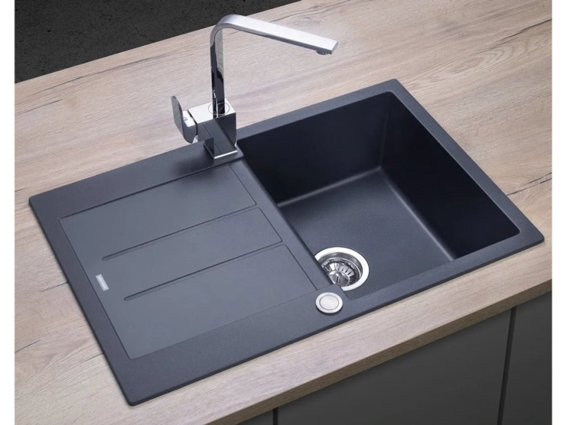 Granitový dřez Concept DG10C45dg Cubis Tmavě šedý