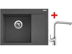 Set Sinks RIM 650 L Titanium + Elka