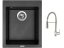 Set Sinks CUBE 410 Metalblack + baterie Sinks MIX 35 PROF S chrom