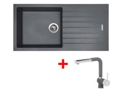 Set Sinks Perfecto 1000 Titanium + Mix 3 P GR