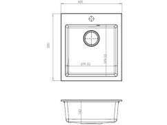 Granitový drez Alveus Cortina 20 G 91