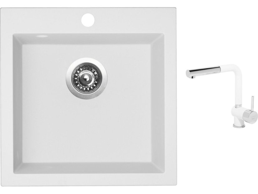 Set Sinks VIVA 455 Milk + baterie Sinks MIX 3 P Milk