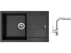 Set Sinks AMANDA 780 Granblack + batéria Sinks ENIGMA S chróm