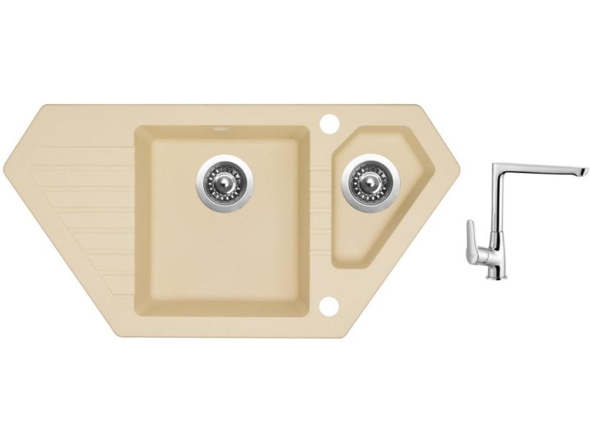 Set Sinks BRAVO 850.1 Sahara + batéria Sinks batéria CASPIRA chróm