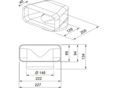Přechodové koleno 90 °