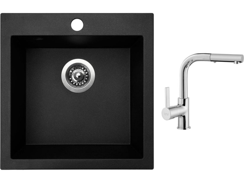 Set Sinks VIVA 455 Granblack + baterie Sinks ENIGMA S chrom