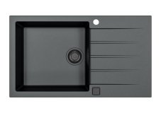 Granitový dřez Alveus Cadit 40 černý 91 - Black edition