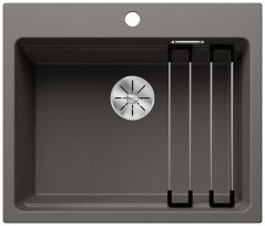Granitový drez Blanco ETAGON 6 šedá vulkán, bez excentru