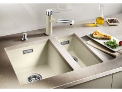 Granitový drez Blanco SUBLINE 320-U tartufo s tiahlom