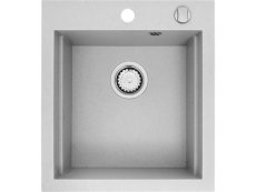 Granitový drez Pyramis Siros 47 x 51,5 Sivá