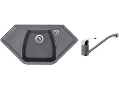 Set Sinks NAIKY 980 Titanium + baterie Sinks PRONTO Titanium Set Sinks NAIKY 980 Titanium + baterie Sinks PRONTO Titanium