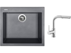 Set Sinks CUBE 560 Titanium + baterie Sinks ENIGMA S chrom Set Sinks CUBE 560 Titanium + baterie Sinks ENIGMA S chrom