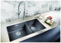 Granitový dřez Blanco SUBLINE 480/320 U Bílá soft - 2