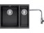 Set Franke SID 160/2 Tectonite Černá + baterie Franke FN 0143 Chrom