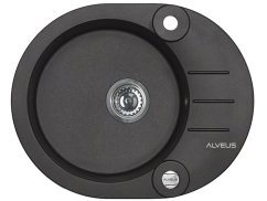 Granitový drez Alveus Roll 40 Čierna