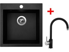 Set Sinks Viva 455 Granblack+Vitalia GR