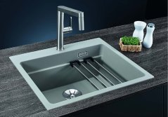 Granitový drez Blanco ETAGON 6 šedá vulkán, bez excentru