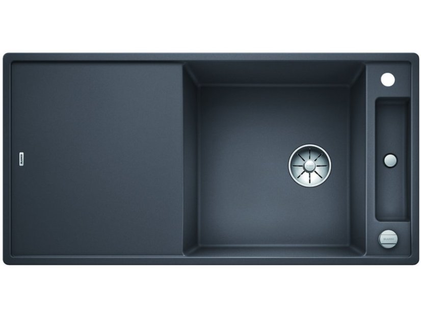 Granitový dřez Blanco AXIA III XL 6 S InFino šedá skála dřev.kráj.deska oboustr.prov. s ex