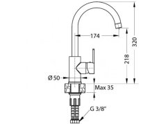 Drezová batéria Alveus Tonia Beton