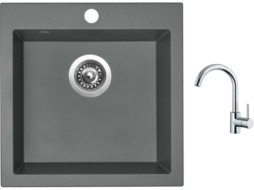 Set Sinks VIVA 455 Titanium + baterie Sinks MIX 35 chrom